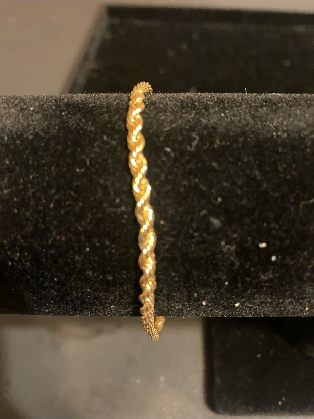 Gold Twisted Rope Bangle Bracelet - Women Jewelry